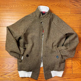 WIAOFELLAS  -  Fall/winter jacket men's Ivy Style American retro all-wool tweed stand-up collar short