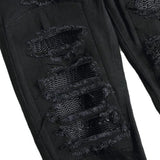 WIAOFELLAS  -  New Arrival Mens Ripped Hole Jeans Casual Slim Skinny Blue Black Jeans Men Trousers Fashion Male Hip hop Denim Pants
