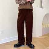 WIAOFELLAS  -  Autumn Korean style Personalized corduroy pants men casual loose wild green corduroy pants for men trousera,size M-XL