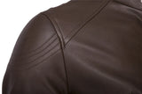 WIAOFELLAS  -  Mens wolverine leather Jackets Faux Leather Men Dropshipping zipper Clothes Thick fashion Motorcycle Biker top Coats plus 5XL