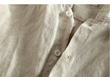 WIAOFELLAS  -  Mens Cotton Linen Hooded Shirts Long Sleeve Men High Quality Summer Hoodies Fashion Breathable Casual Shirt Male Tops TS-423