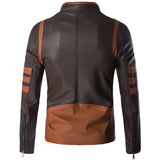 WIAOFELLAS  -  Mens wolverine leather Jackets Faux Leather Men Dropshipping zipper Clothes Thick fashion Motorcycle Biker top Coats plus 5XL