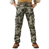 WIAOFELLAS  -  Spring Autumn Men Cargo Pants Cotton High Quality Camouflage Straight Trousers Men Pants Size 38