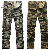 WIAOFELLAS  -  Spring Autumn Men Cargo Pants Cotton High Quality Camouflage Straight Trousers Men Pants Size 38