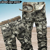 WIAOFELLAS  -  Spring Autumn Men Cargo Pants Cotton High Quality Camouflage Straight Trousers Men Pants Size 38