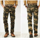 WIAOFELLAS  -  Spring Autumn Men Cargo Pants Cotton High Quality Camouflage Straight Trousers Men Pants Size 38