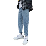 Wiaofellas  -  NEW Jeans Men Male Jeans Mens Men'S Classic Fashions Pants Denim Biker Pant Slim Baggy Straight Trousers Designer