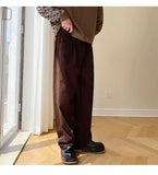 WIAOFELLAS  -  Autumn Korean style Personalized corduroy pants men casual loose wild green corduroy pants for men trousera,size M-XL