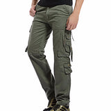 WIAOFELLAS  -  Men Cargo Pants Men Multi-Pocket Overall Male Combat Cotton Trousers Army Casual Joggers Pants Size 42 Drop Shipping