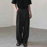 WIAOFELLAS  -  Men Straight Pants Joggers Solid Color Korean Streetwear Fashion Casual Trousers Men Loose Leisure Long Pants S-5XL INCERUN