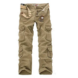 WIAOFELLAS  -  Men Military Cargo Pants  Men Multi-pockets Baggy Cotton Pants Male Casual Overall Army Tactical Trousers NoBelts Size 44 46