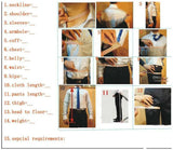 Wiaofellas  -  Customized classic long tail men's suit tuxedo groom wedding ball party dress 3 pieces (jacket + vest + pants)