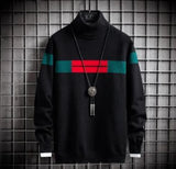 Wiaofellas  -  NEW Autumn New Men's Turtleneck Sweaters Pullover Male Solid Color Slim Fit Turtleneck Sweater Tops Knitted Pullovers M-3XL