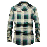 WIAOFELLAS  -  Top Quality Fashion Winter Plaid Shirt Men Warm Fleece Lined Long Sleeve Men's Shirts 4XL Male Casual Shirt Outwear  MY160