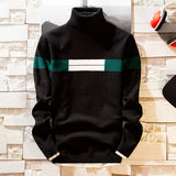 Wiaofellas  -  NEW Autumn New Men's Turtleneck Sweaters Pullover Male Solid Color Slim Fit Turtleneck Sweater Tops Knitted Pullovers M-3XL
