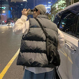WIAOFELLAS  -  Men Jacket Vest Autumn Winter Fashion Warm Thick Cotton Coats Leisure Streetwear Loose Outerwear Male Sleeveless Vest