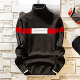 Wiaofellas  -  NEW Autumn New Men's Turtleneck Sweaters Pullover Male Solid Color Slim Fit Turtleneck Sweater Tops Knitted Pullovers M-3XL