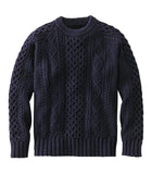 Wiaofellas  -  Knitted Pullovers Men Sweater Long Sleeve Sweaters O Neck Jumpers Loose Fit Slight Strech Autumn Solid Basics Casual