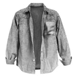 WIAOFELLAS  -  Autumn Winter Fashion Woolen Jackets For Mens Clothes Casual Loose Long Sleeve Button Outerwear Men Vintage Print Cardigans Coat