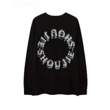 WIAOFELLAS  -  American High Street Dark Heavy Cotton Long Sleeve T-shirt Men Women Fashion Brand Spring Autumn Loose Fit Top Graphic T Shirts