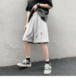 WIAOFELLAS  -  High Street Ripped Men Summer Retro Sports Cropped Pants