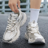 WIAOFELLAS  -  Men's Casual Sneakers Comfortable Running Sports Shoes Soft Tennis Shoes Vintage Trainers Lace Up Walking Jogging Sneakers 39-44
