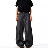 WIAOFELLAS  -  Mens Trousers Crescent Silhouette Casual Pants Summer Streetwear Fashion Daily Outdoor Versatile Wide-Leg Pants Men'S Clothing