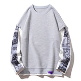 WIAOFELLAS  -  Men's Fake Two Piece Slim Fit Pullover, Autumn New Hoodie, American Fashion Street Top, Classic Hoodie Clothing