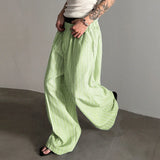 WIAOFELLAS  -  Men Striped Pants Joggers Elastic Waist Oversize Casual Wide Leg Trousers Men Streetwear 2025 Fashion Male Long Pants