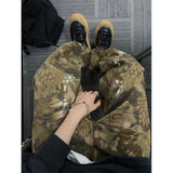 WIAOFELLAS  -  Snake Jeans Men Denim Pants Male Oversize Wide Leg Trousers Streetwear Hip Hop Vintage Clothes Loose Casual