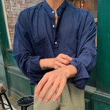 WIAOFELLAS  -  Beach Long Sleeve Linen Shirt, Men's Solid Color Loose, South Korea Popular Leisure Linen Shirt, Travel & Outdoor Wear