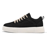 WIAOFELLAS  -  Men's Casual Shoes Slip-on Board Shoes Outdoor Breathable Canvas Shoes Flats Men Comfortable Walking Flats Slip on Shoes for Men