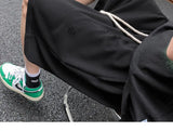 WIAOFELLAS  -  High Street Ripped Men Summer Retro Sports Cropped Pants