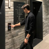 WIAOFELLAS  -  Winter Half-turtleneck Sweater for Men Korean Style Trendy Harbor Style Inner Layer Solid Color Casual and Versatile