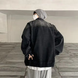 WIAOFELLAS  -  High Street Denim Jacket Trendy Brand Men Handsome High-end Jacket