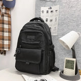 WIAOFELLAS  -  Nylon Backpack for Student Black Teenager Large Sweethearts Serviceable Travel Rucksack High Quality Unisex Laptop Knapsack