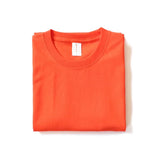 WIAOFELLAS  -  Urban 220g Japanese Cotton Thick T-shirt Unisex Heavy Summer Solid Color Seamless Woven Tops Round Neck Men Short Sleeve T-shirt