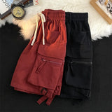 Wiaofellas  -  American Sle Workwear orts Men Summer Japanese Trendy Brand Multi ket Casual Five orts Pure Cotton Waed Large orts