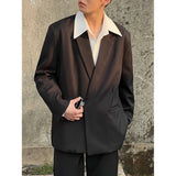 Wiaofellas  -  Summer New Men Suit Blazer Metal Button Single Breasted Business Wedding Daily Suit Coat Fashion Slim Fit Casual Jacket