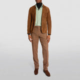 Wiaofellas  -  Autumn Winter New Style Men's Turn-Down Collar Solid Color Jacket Coat