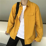 WIAOFELLAS  -  Street-fried High-end Shirt Men's Cold Style Long-sleeved Shirt Niche Design Handsome Top Spring and Summer New Jacket