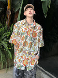 WIAOFELLAS  -  Hawaii Print f Sve irt Men Summer Beach Vaion Casual irt Thin Outerwear for Youth Loose Fit ort Sve