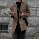 WIAOFELLAS  -  Oversized Korean Style Men's Loose Casual Small Suit, Men's Autumn New Padded Shoulder Suit Jacket Unisex Top