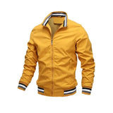 Wiaofellas  -  Men Windbreaker Jacket White Casual Jacket Fashion Men Outdoor Waterproof Sports Coat Spring Summer Bomber Jacket Men Clothing
