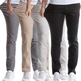 Wiaofellas  -  Solid Pencil Pants Mens Casual Thin Slim Trousers Summer Autumn Outdoor Work Classic Pants Ankle-Length Fashion Street Trousers