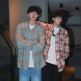 WIAOFELLAS  -  Spring New 3 classic plaid casual loose shirt
