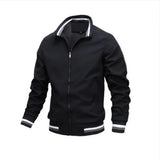 Wiaofellas  -  Men Windbreaker Jacket White Casual Jacket Fashion Men Outdoor Waterproof Sports Coat Spring Summer Bomber Jacket Men Clothing