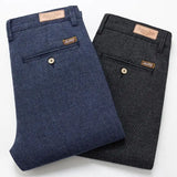 WIAOFELLAS  -  Mens Casual  Business  Chinos Pants Straight  Suit Trousers Size 28-38