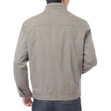 WIAOFELLAS  -  Men's Jacket Stand Collar Casual Jaqueta Masculina Spring Autumn Zipper Solid Business Coat Ropa Hombre Cotton Outerwear Male