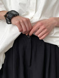 Wiaofellas  -  Summer New Chinese Retro Asymmetrical Casual Pants Men Women Personality Seven-Foot Draping Sensation Workwear Thin Skirt Pants